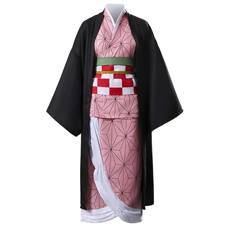 Anime Demon Slayer Kimetsu no Yaiba Kamado Nezuko Costume Cosplay Earrings Figure Mask Keychain Shoes Wig Tooth Adult Kids Women - Macchar Cosplay Catalogue -