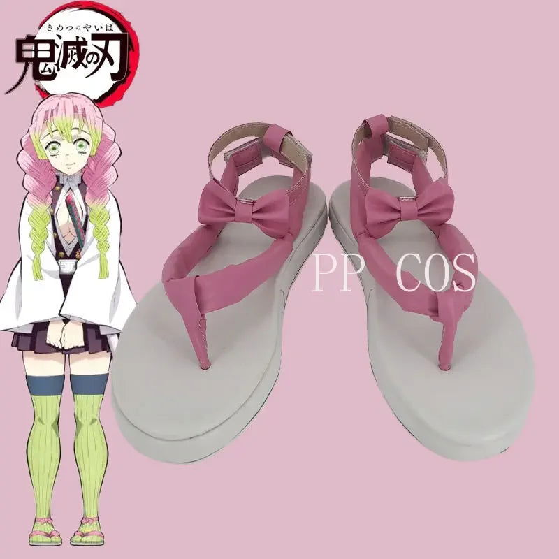 Demon Slayer Kanroji Mitsuri Cosplay Shoes Slayer Kimetsu No Yaiba Nezuko Mitsuri Kanroji Cosplay Women Adult Kisatsutai | Macchar Cosplay Catalogue
