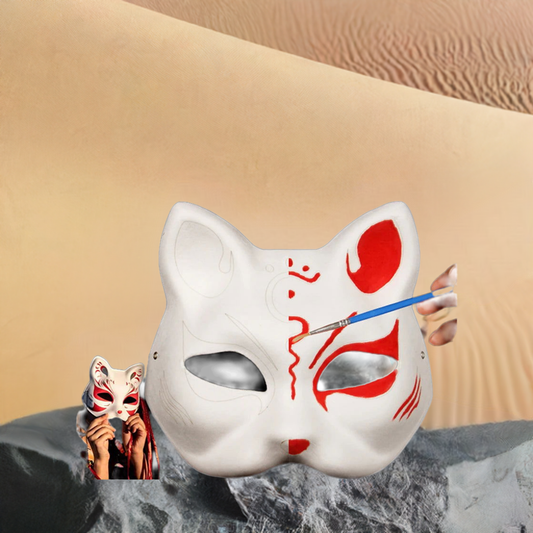 1/3/5Pcs DIY Hand-Painted Foxes Mask Japanese Cosplay Rave Anime Demon Slayer Half Face Cat Masks Festival Party Cosplay Props | Cosplay Masks | Anime, Cosplay, Festival, Japanese, Mask | Macchar Cosplay Catalogue