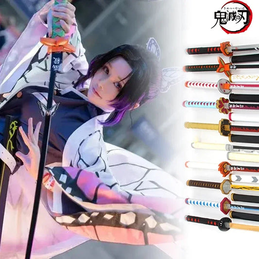 104cm Demon Slayer Katana Swords Anime Kimetsu No Yaiba Blade Shinobu Cosplay Prop Wooden Katana Real Size Ninja Sword Kid Toys | Cosplay Props | Anime, Cosplay, Demon Slayer | Macchar Cosplay Catalogue