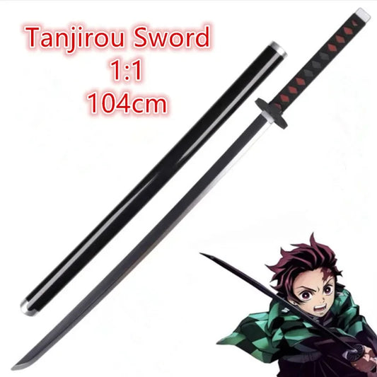 104cm Demon Slayer Sword Weapon   Cosplay Armed Katana PU Ninja Knife Samurai Sword Prop Toys For Teens | Macchar Cosplay Catalogue