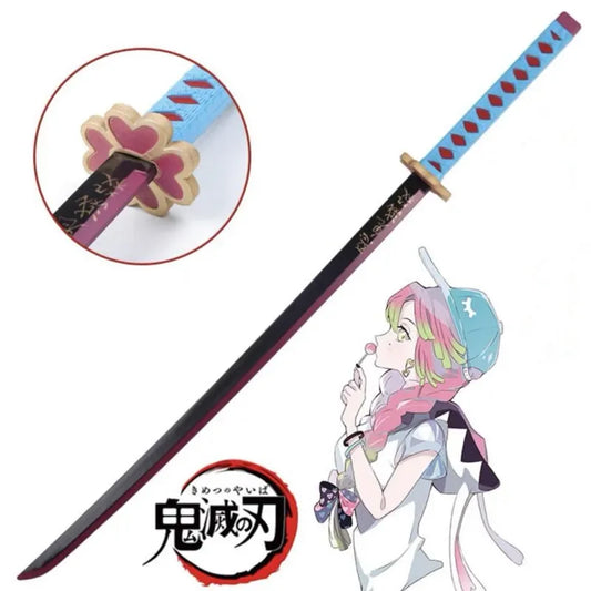 104cm Weapon Demon Slayer Sword  Kanroji Mitsuri Sowrd Cosplay 1:1 Anime Ninja Knife PU Prop Model Decor | Macchar Cosplay Catalogue
