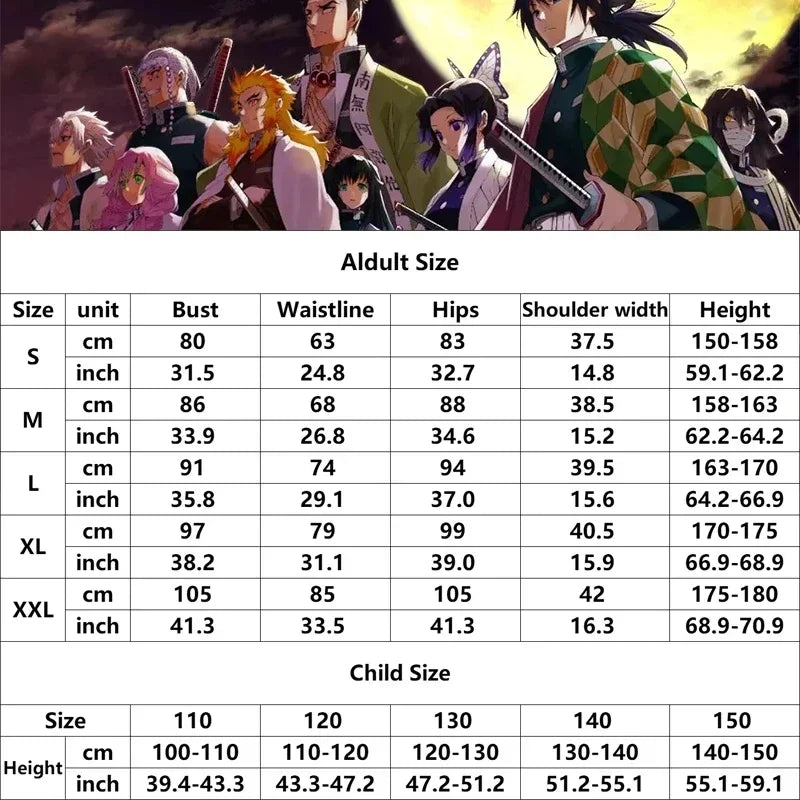 Adult Girl Aime Tokitou Muichirou Cosplay Costume Demon Slayer Cosplay Kimetsu No Yaiba Kisatsutai Uniform Wig Halloween Costume - Macchar Cosplay Catalogue  - 