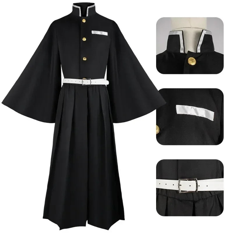 Adult Girl Aime Tokitou Muichirou Cosplay Costume Demon Slayer Cosplay Kimetsu No Yaiba Kisatsutai Uniform Wig Halloween Costume - Macchar Cosplay Catalogue  - 