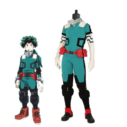 Anime Academia Cosplay Midoriya Izuku Deku Battle Cosplay Costume My Hero Unisex Costume Set Halloween Wig Hair | Macchar Cosplay Catalogue