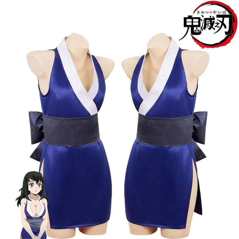 Anime  Season 2 Suma Hinatsuru Makio Cosplay Costume Uzui Tengen Wives Uniform Sexy Dress Entertainment District Arc - Macchar Cosplay Catalogue  - 