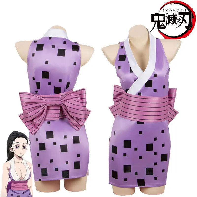 Anime  Season 2 Suma Hinatsuru Makio Cosplay Costume Uzui Tengen Wives Uniform Sexy Dress Entertainment District Arc - Macchar Cosplay Catalogue  - 