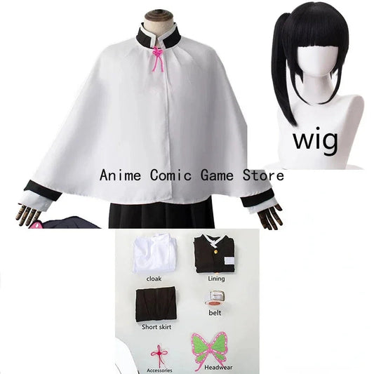 Kanao Tsuyuri Cosplay Costume Wig Anime Kimetsu Cosplay Halloween Party Outfit for Women Girls | Macchar Cosplay Catalogue