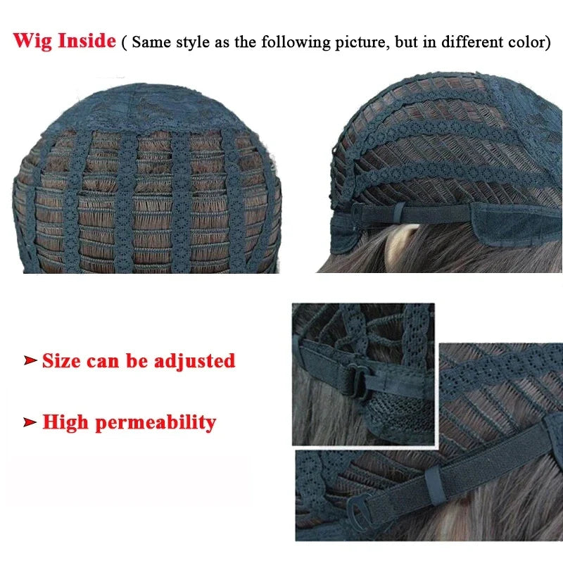 Kazuha Cosplay Wig Genshin Impact Kazuha Cosplay Wig High Temperature Silk Rose Inner Mesh Wig Halloween Party