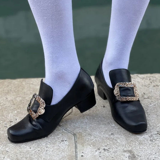 Vintage 18th Medieval Renaissance Cosplay Frock Shoes Noble Men's Women High Heels Mmarie  Antoinette Halloween Fancy Party shoe | Macchar Cosplay Catalogue